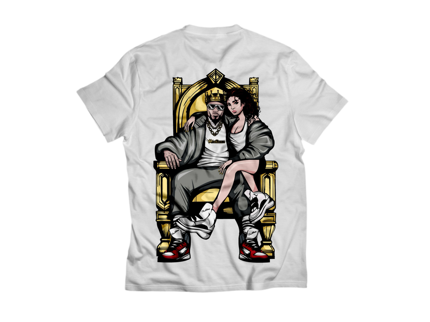 King and Queen Tee T-shirt White